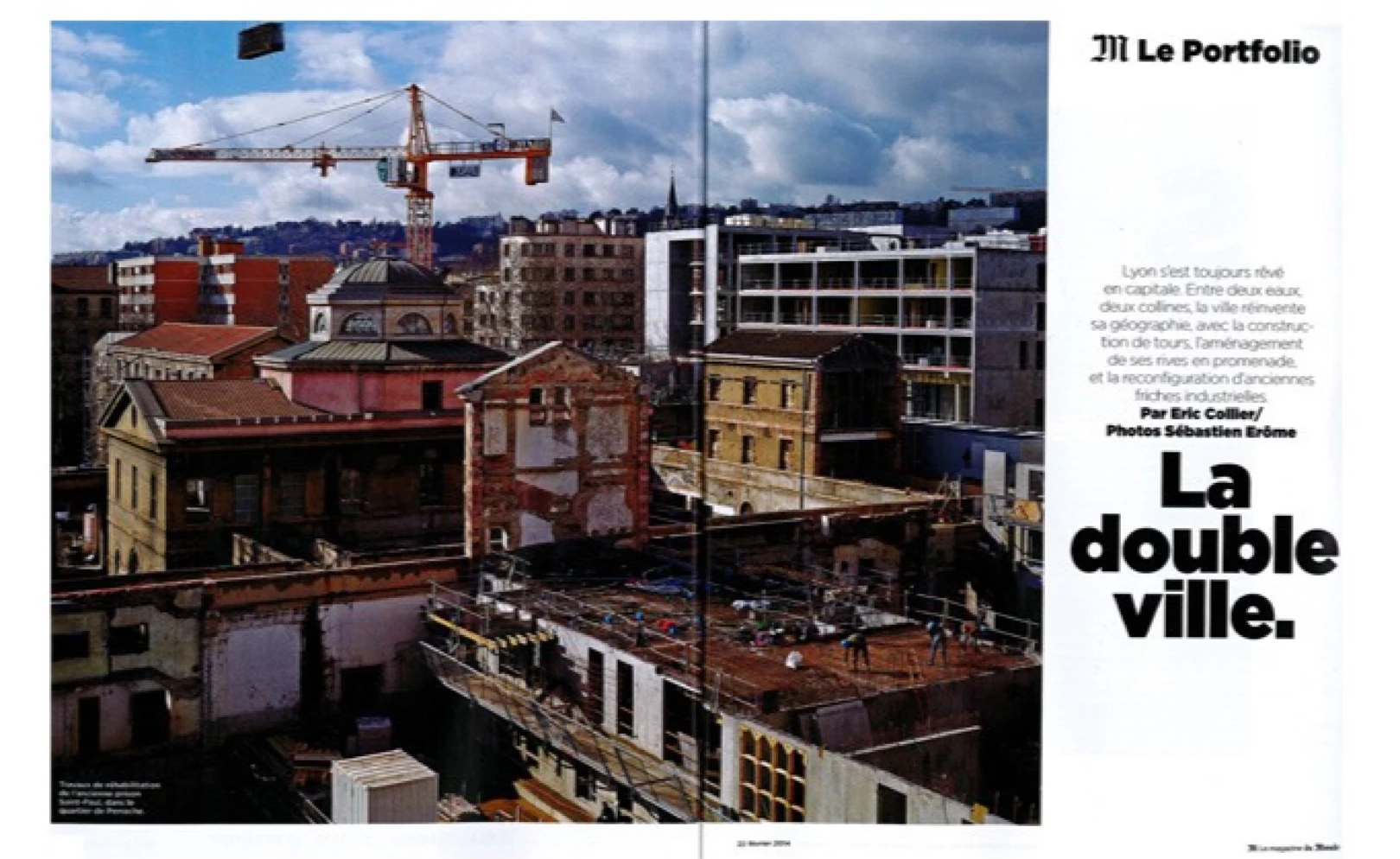 Magazine Le Monde - 22 février 2014